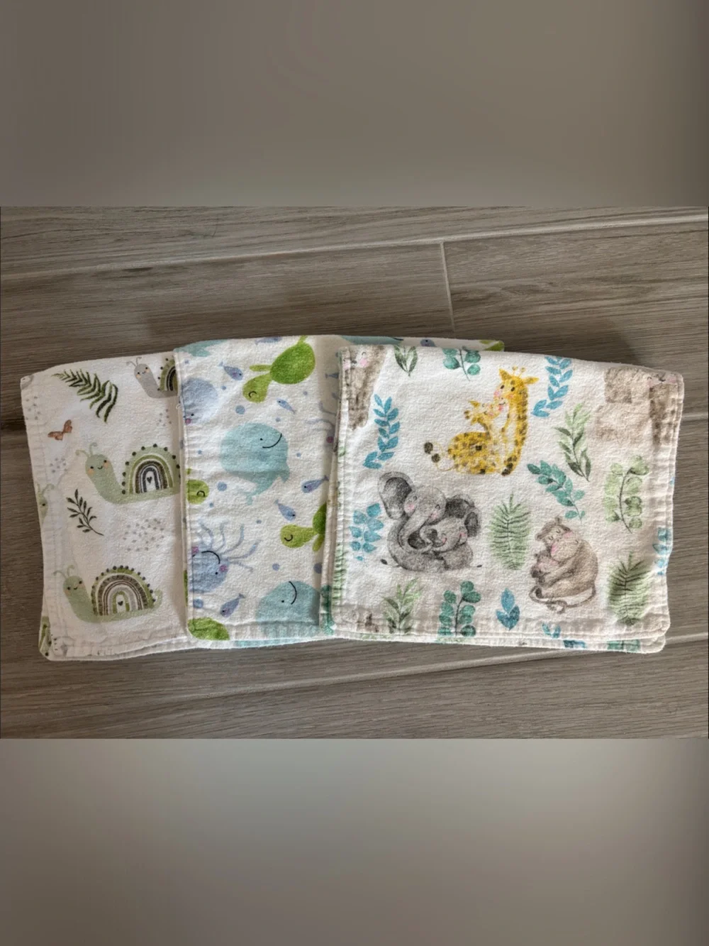 Vintage Handmade Baby Burp Cloths!